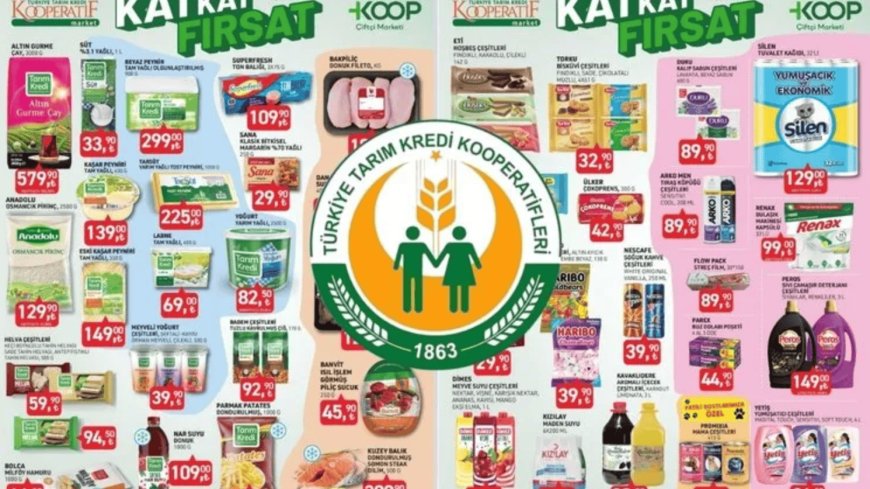 Tarım Kredi’de fiyatlar eridi! 22 Eylül kataloğunda 3 kilo çay, tuvalet kağıdı yarı fiyatına
